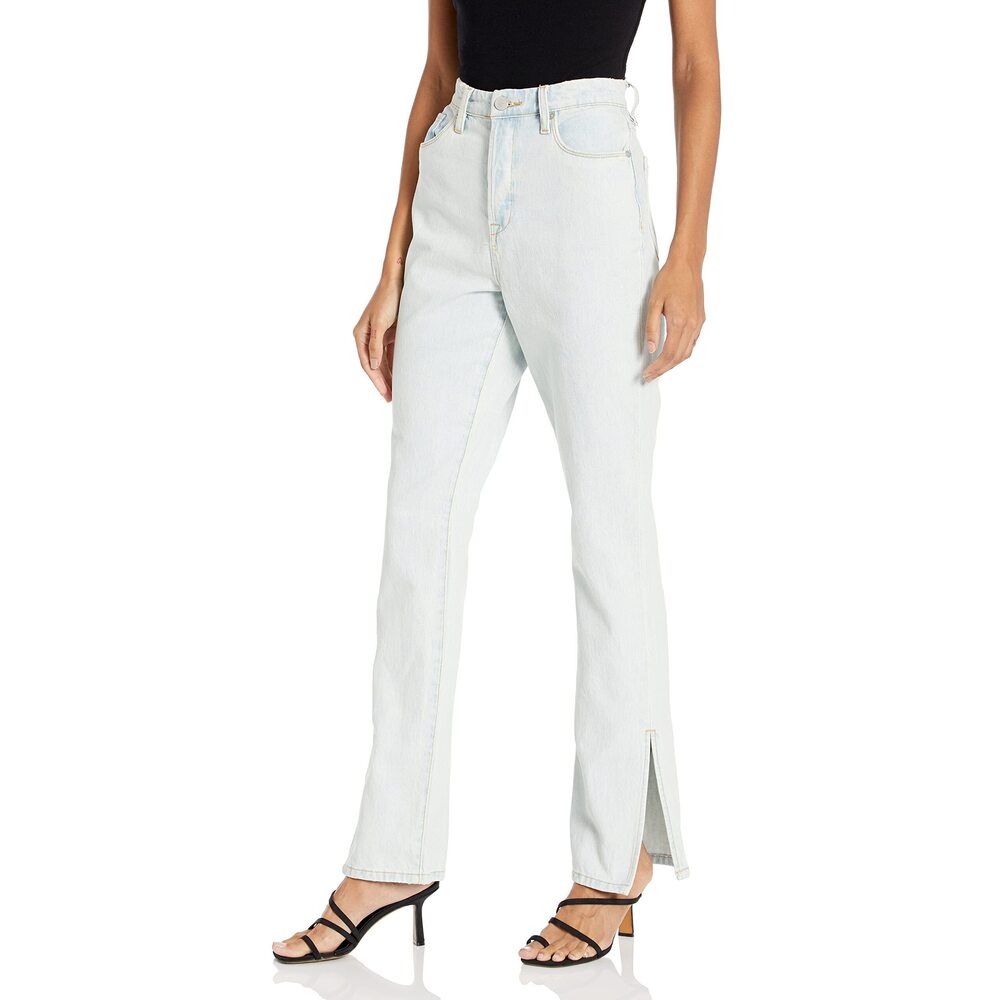 Blank NYC Womens Cooper Straight Leg Jeans Light Wash 27